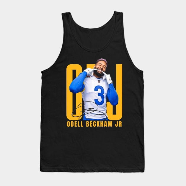 Odell Beckham Jr Aesthetic Tribute 〶 Tank Top by Terahertz'Cloth